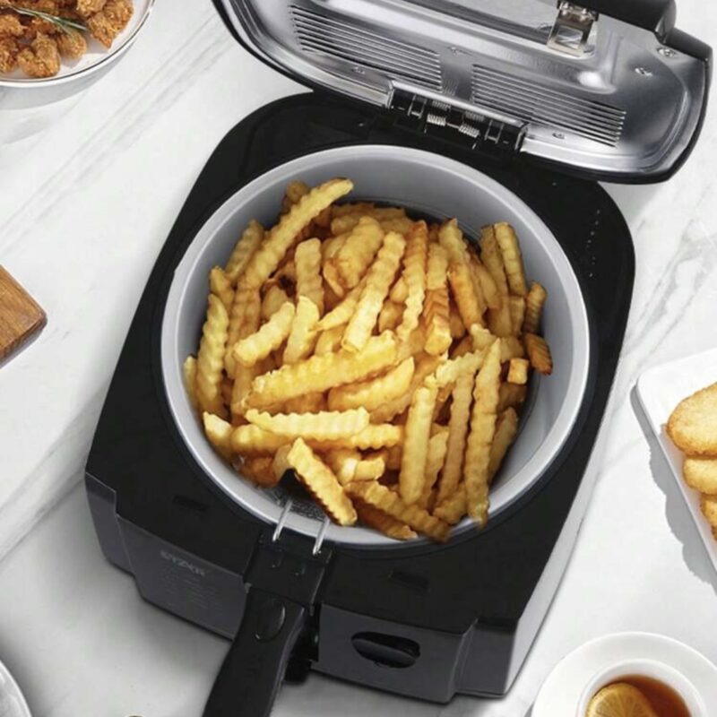 Winnerstar Electric Deep Fryer 1500W, Fixed Oil Container, Automatic Shut-off, Multifunctional Fryer for Home, Restaurant, Party