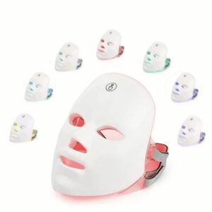 7-Color Light Facial Mask, Touchscreen Skincare Device, Portable Multi-Function Beauty Tool, USB Rechargeable (Valentine’s/Mother’s Day Gift)