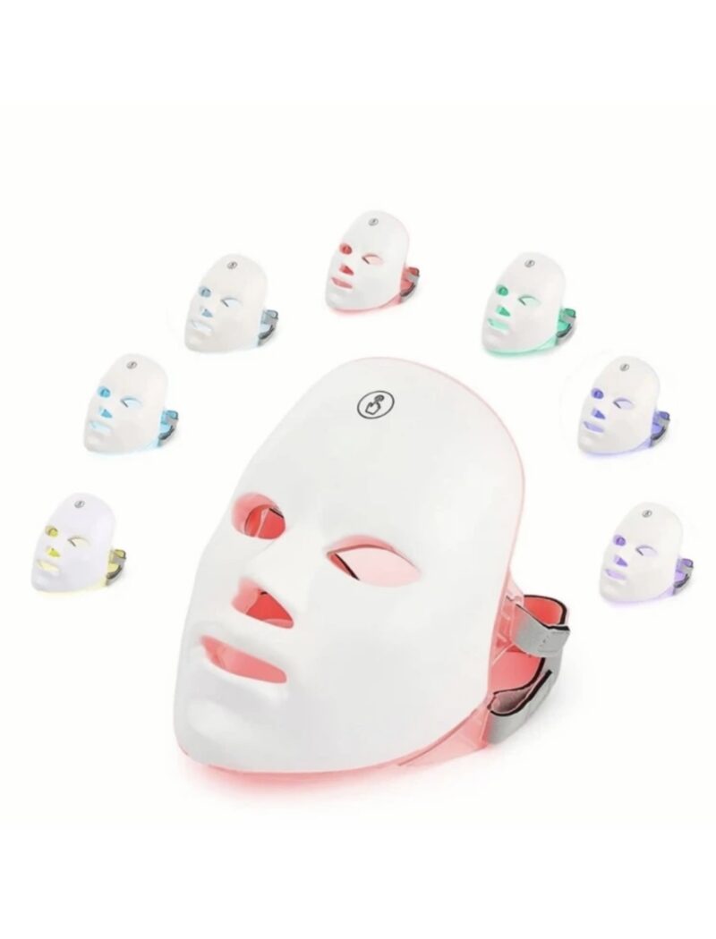 7-Color Light Facial Mask, Touchscreen Skincare Device, Portable Multi-Function Beauty Tool, USB Rechargeable (Valentine’s/Mother’s Day Gift)