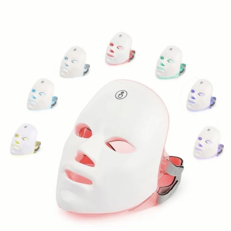 7-Color Light Facial Mask, Touchscreen Skincare Device, Portable Multi-Function Beauty Tool, USB Rechargeable (Valentine’s/Mother’s Day Gift)