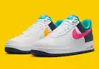 Nike Air Force 1 '07 "South Beach" White Pink Black HF4849-100 Men's Multi Size