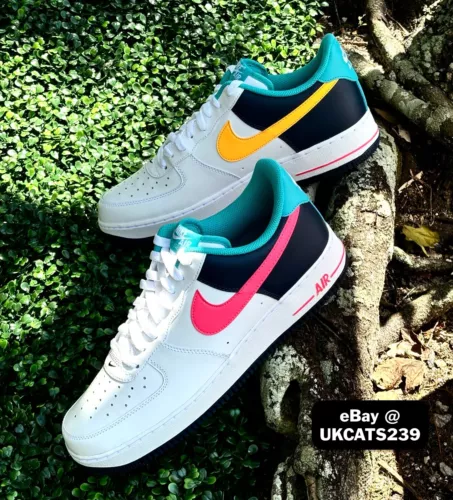 Nike Air Force 1 '07 "South Beach" White Pink Black HF4849-100 Men's Multi Size