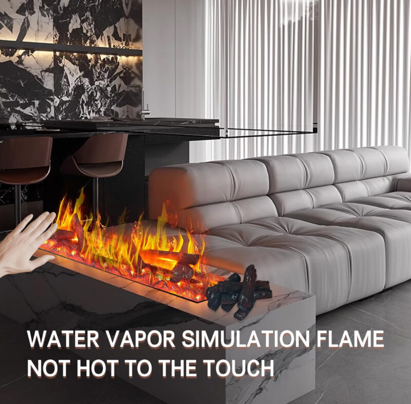 3D atomizing fireplace