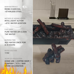 3D atomizing fireplace