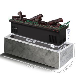 3D atomizing fireplace