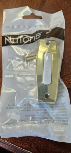 NuTone PB7LPB Wired Polished Brass Pushbutton