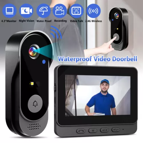 Camera Timbre De Puerta HD Wifi Inalambrico Con Camara Audio Y Video Para Casa