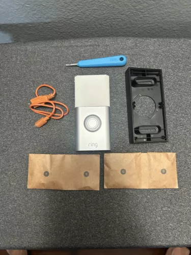 New ListingRING VIDEO DOORBELL VIDEO MOTION ACTIVATED ALERT SATIN NICKEL