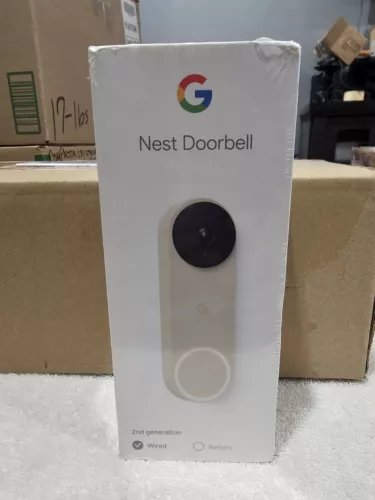 GoogleNest Doorbell (Wired, 2nd Gen) - Linen