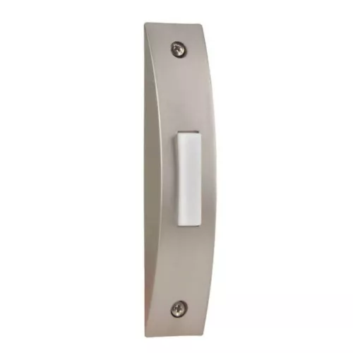 Craftmade BSCS-BN Nickel 4.125" Contemporary Led Door Chime Push Button Doorbell
