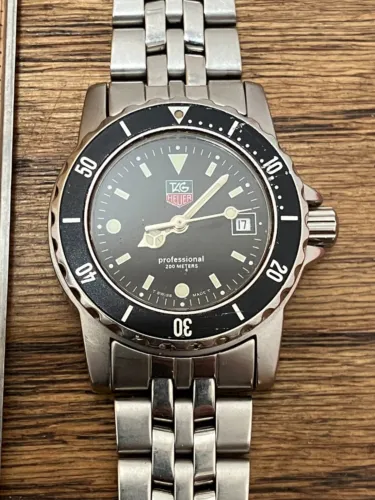 Tag Heuer Professional WD1410 DO Quartz LadyWatch ETA 956112 Untested Sold AS IS