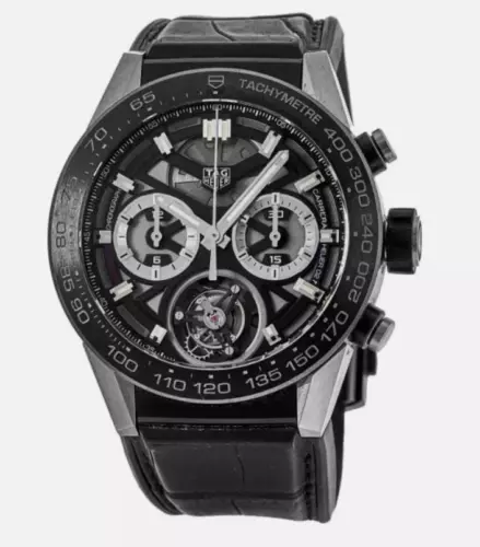 Tag Heuer Carrera Tourbillon Skeleton Men's Watch CAR5A8Y.FC6377-PO DIAL ONLY