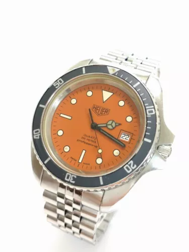 Heuer Professional 1000 Series 980.032 980.007 Operation Confirmed Overhauled