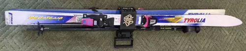 New ListingTyrolia Mega Team Laser Glide Finishing Snow Skis Set With Ski Tote & Ski Poles