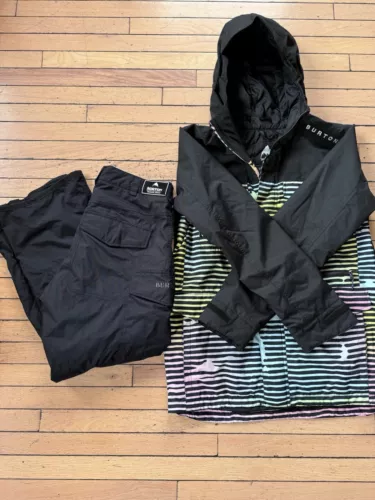 New ListingBurton Snowboard Snow Set Instigator Jacket Pants Living Lining Retro Mens Lg