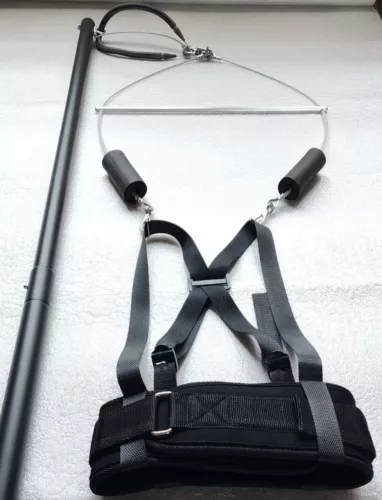 Hand Held Freestyle Pole Harness for Figure Skating and Roller Skating