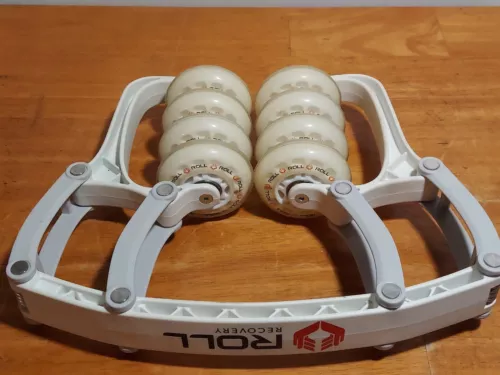 New ListingROLL Recovery R8 Deep Tissue Massage Roller Muscle Pain Relief Yoga White