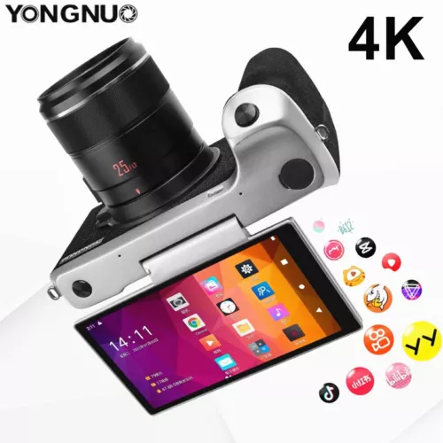YONGNUO YN455 Live Camera 4K HD Android M4/3 Lens WIFI 2.4G 5G 1920x1080 4400mAh