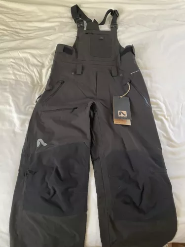 Flylow Baker Bib Medium Black NWT