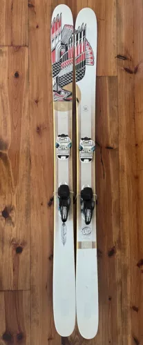 New ListingJ Skis The Metal “Skyfather” 186 Marker Jester 16 Bindings