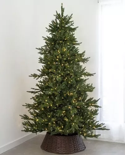 7.5-Ft. Foxtail Pine Artificial Christmas Tree Warm White, LED Mixed Foxtail