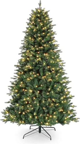 Mr. Christmas Alexa Compatible RGB Vermont Spruce LED 7-foot Green