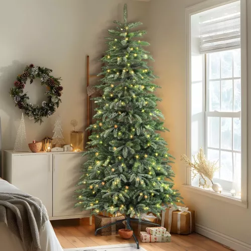 Christmas Tree7ft Prelit Artificial W/ Multi-Color RGB Lights Remote Xmas Decor