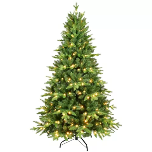 6ft Christmas tree with artificial light decoration solid base party celebration