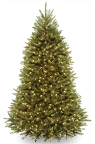 National Tree Co. 7' Dunhill Fir Artificial Christmas Tree Pre-Lit Clear Lights