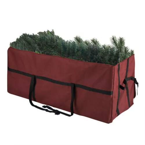 Elf Stor Red Holiday Christmas Tree Canvas Storage Bag Large For 9 Foot Tree