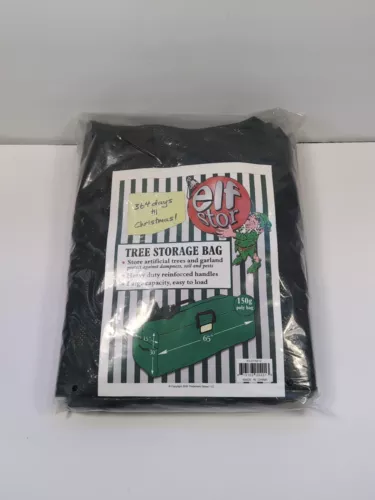Christmas Tree Storage Bag 65" x 15" x 30" NEW Elf Stor 160 g Poly Green