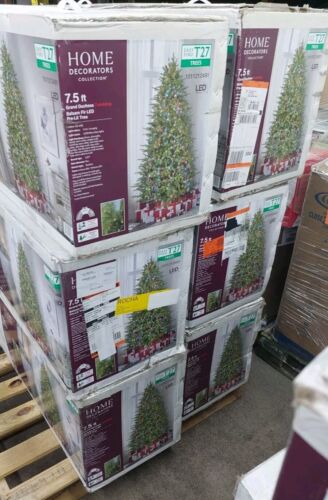 Home Decorators Collection 7.5' Grand Duchess FULL Balsam Pre-Lit Tree Tic-tok