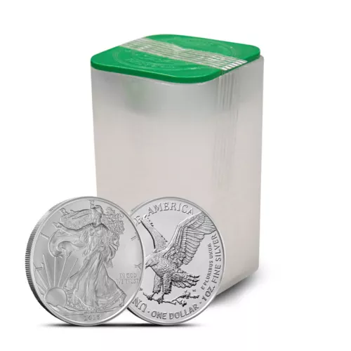 2025 1 oz American Silver Eagle Tube (20 Coins, BU - PRESALE)
